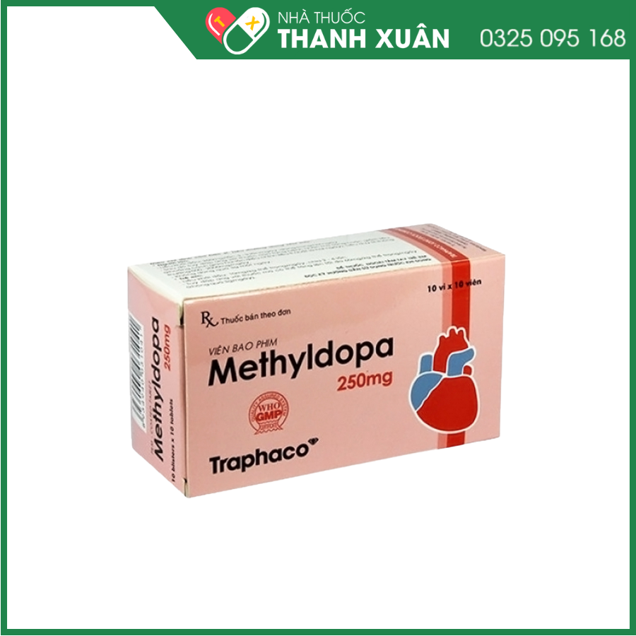 Methyldopa 250mg Traphaco điều trị tăng huyết áp